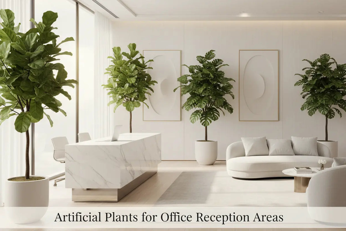 Artificial plants for office reception areas by ARICK DECOR