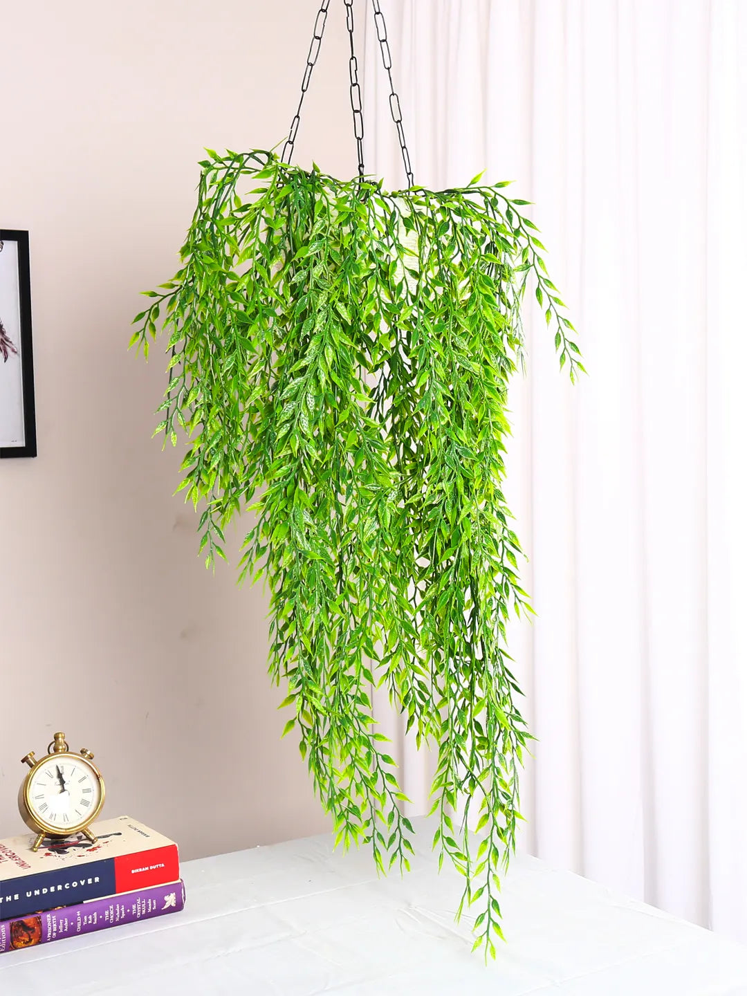 hanging grass plant 2.4Ft Artificial Hanging Bamboo Grass Green Plants Creeper Pcak of 2 – ARICK DECOR