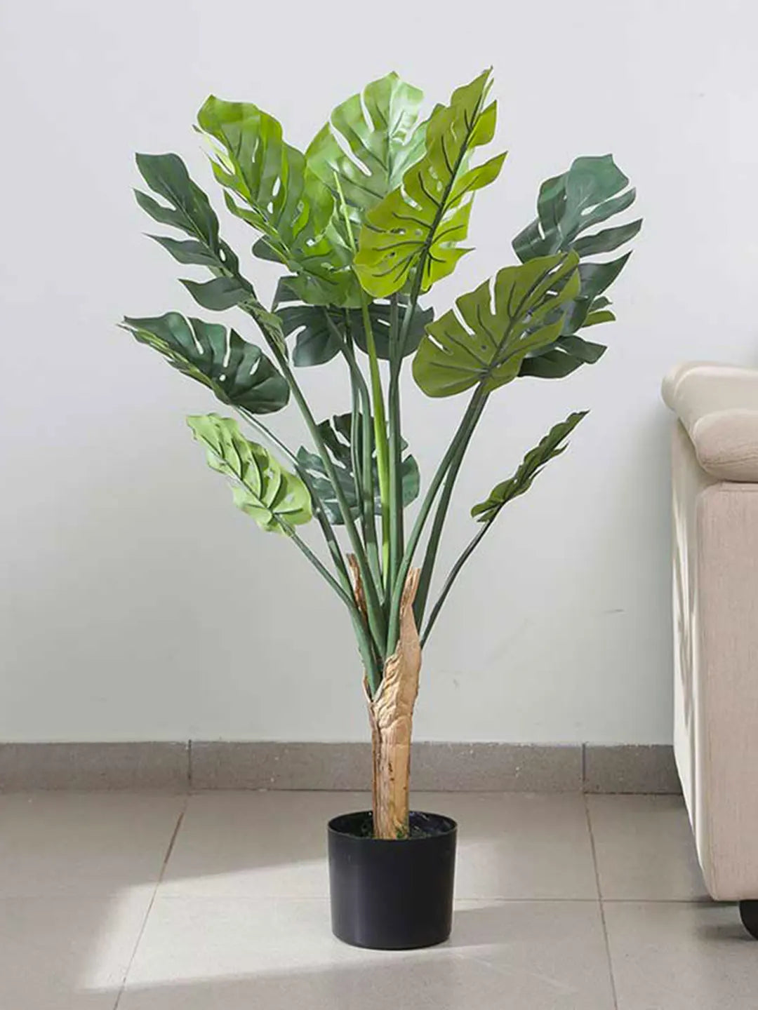 artificial monstera plant in pot 3.6Ft Artificial Monstera Plants For with Pot – ARICK DECOR