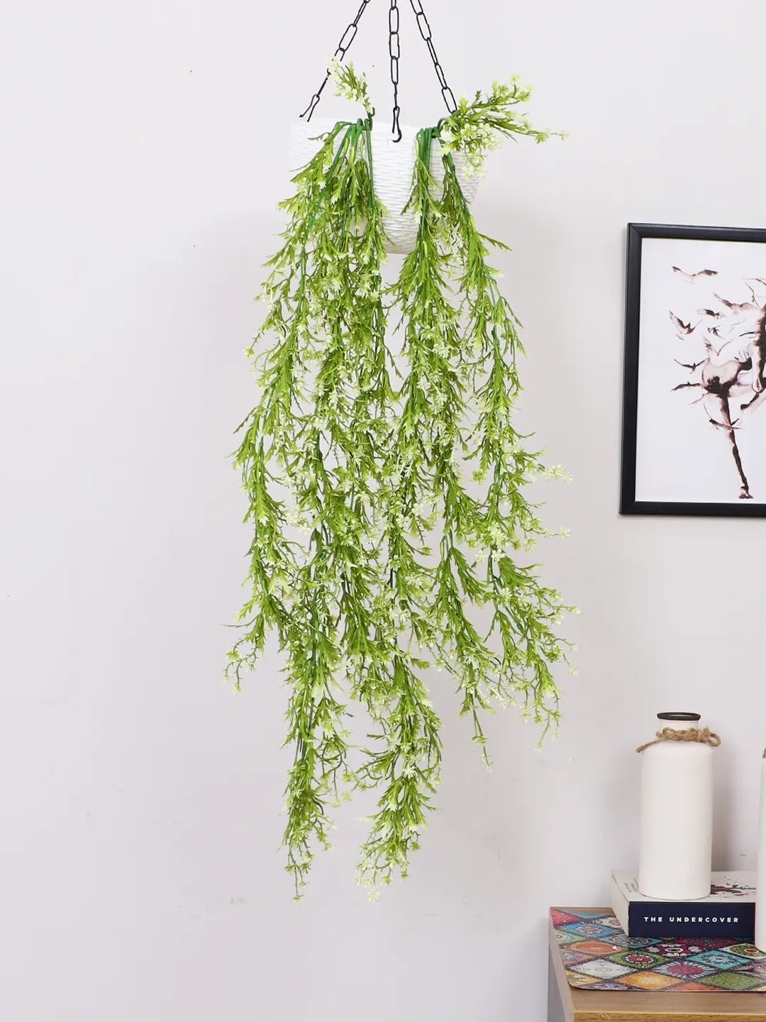 creeper hanging plants 2.2Ft Artificial Hanging Green Creeper Plants Pack of 2 – ARICK DECOR