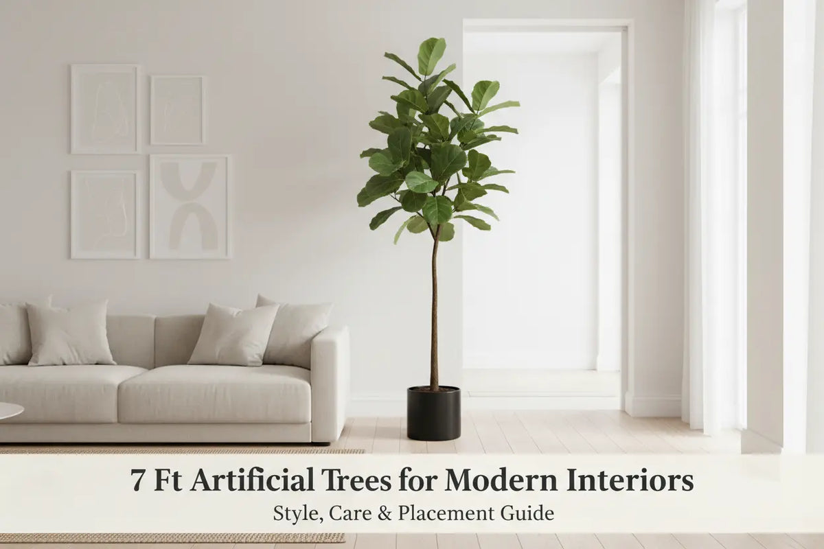7 Ft artificial tree for modern interiors by ARICK DECOR