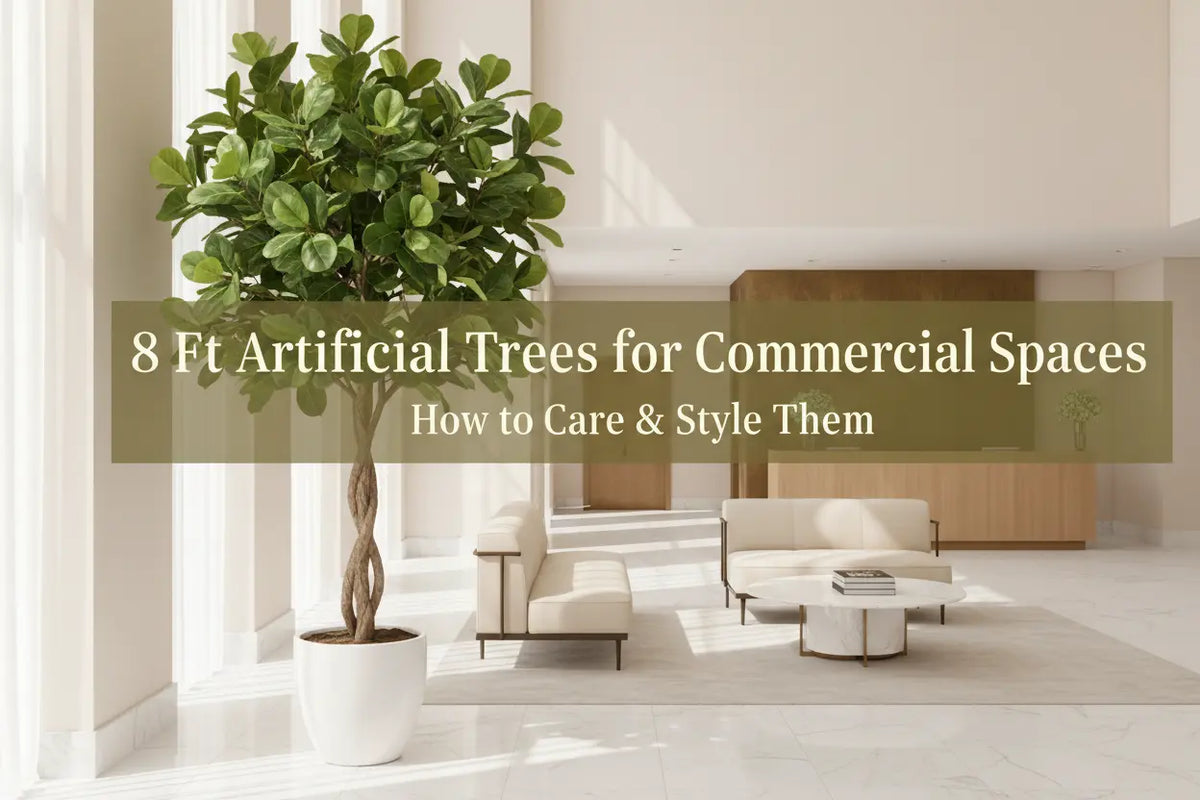 8 ft artificial tree for commercial spaces by ARICK DECOR