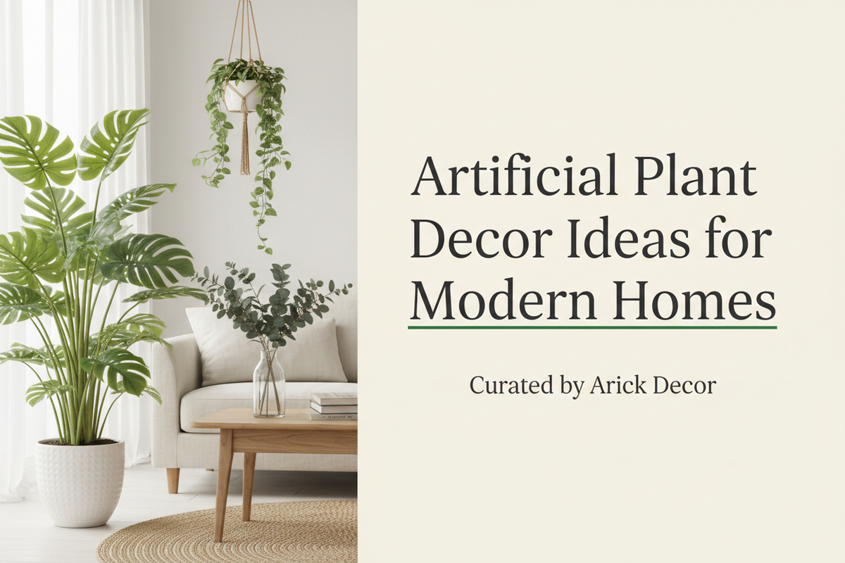 Artificial plant decor ideas for modern homes by ARICK DECOR