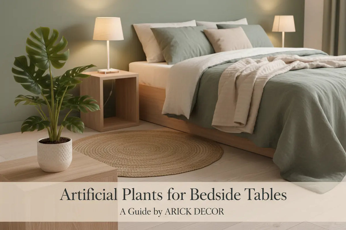 Artificial plant for bedside table bedroom decor by ARICK DECOR