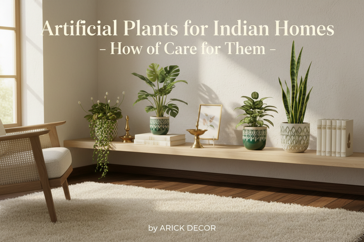 Artificial plants for Indian home decor by ARICK DECOR