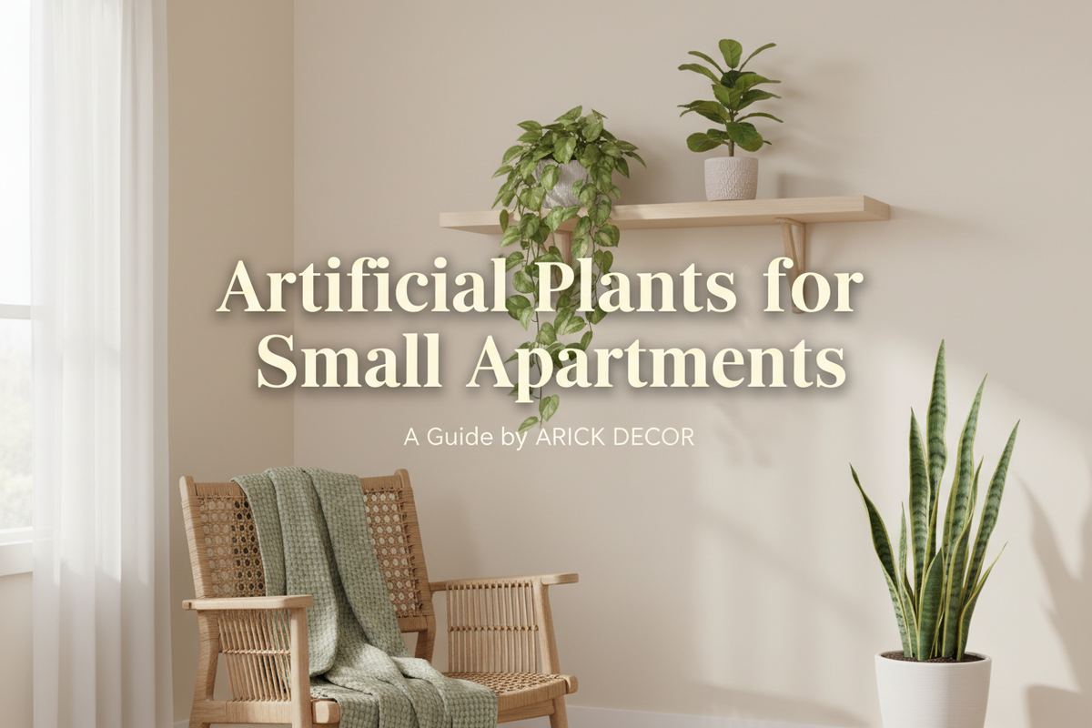 Artificial plants for small apartment decor by ARICK DECOR