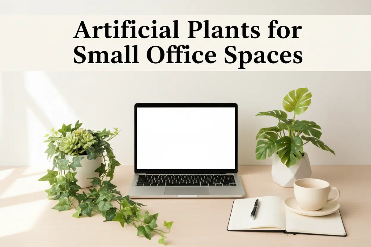 Artificial bonsai for small office workspace