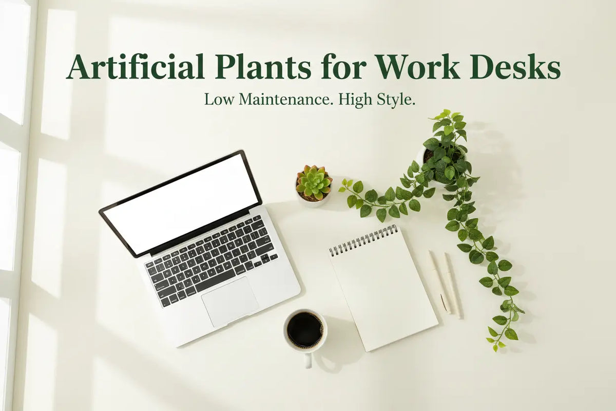 Artificial plants for work desks by ARICK DECOR