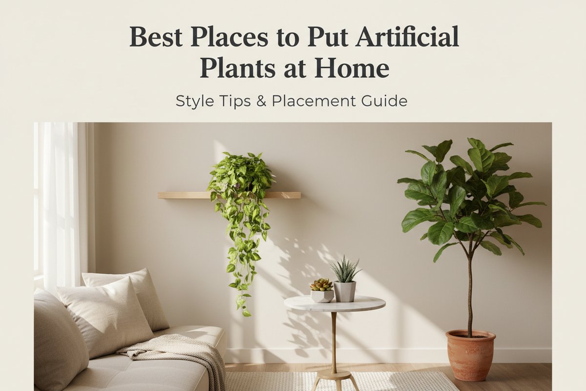 Best places to put artificial plants at home by ARICK DECOR