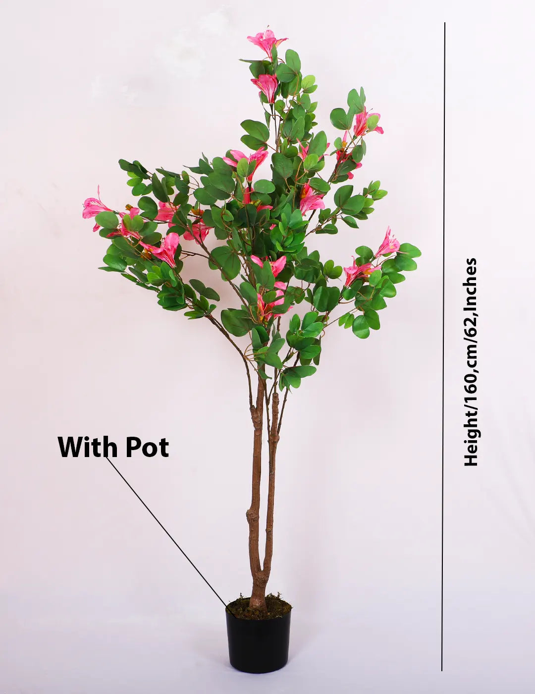 5.2Ft Artificial Magnolia Flowers Plant for With Pot