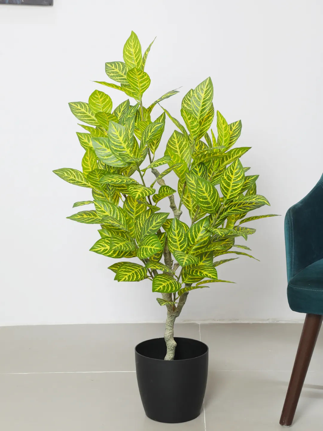 4.Ft Artificial Croton Plants for with Pot