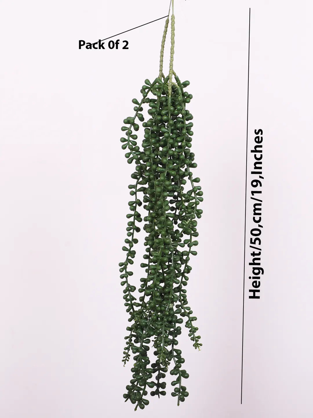 1.6Ft Artificial Hanging Green Creeper Plants Pack of 2