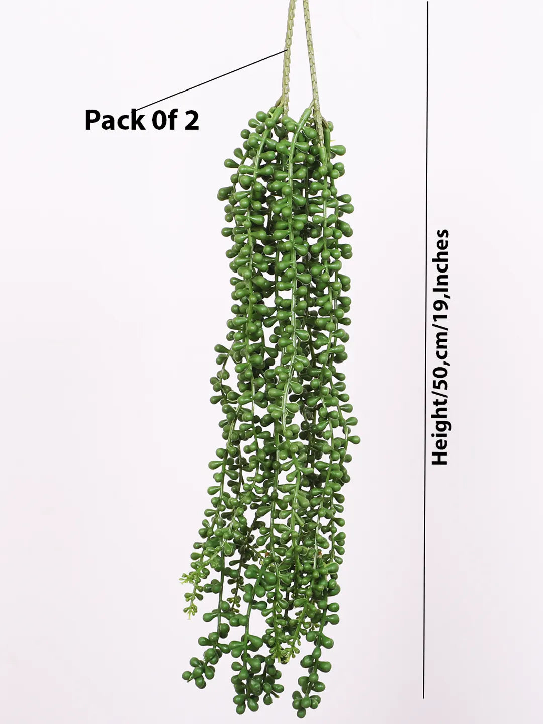 2.6Ft Artificial Hanging Green Creeper Plants Pack of 2