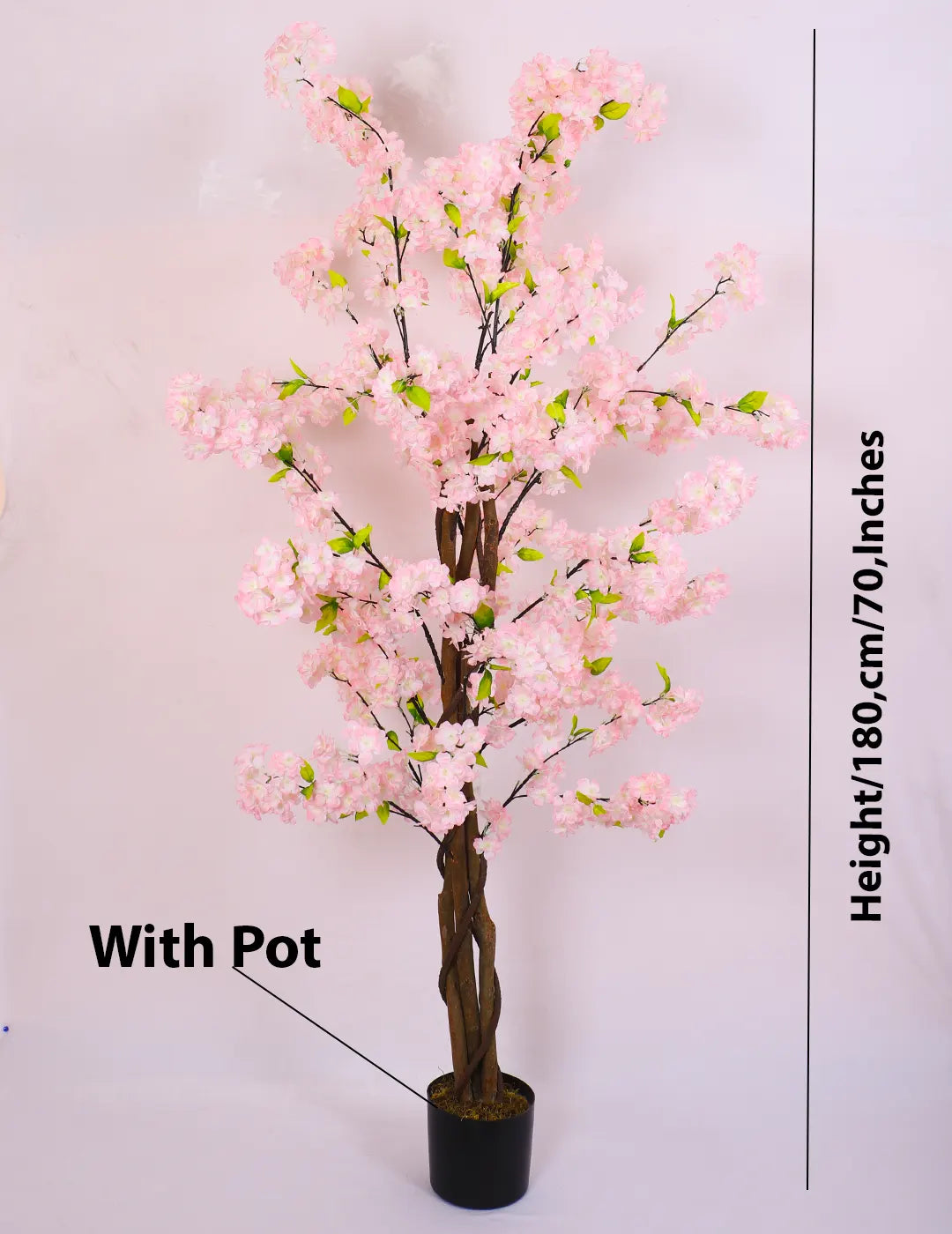 6Ft Artificial Blossom Flowers Plant Trees with Pot