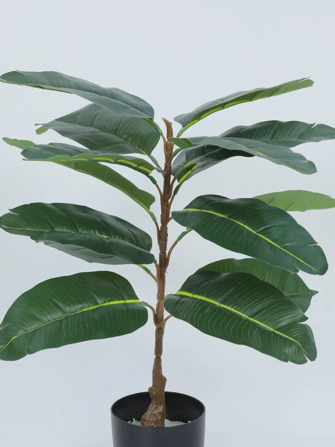 2.4Ft Artificial Rubber Plants for with Black Pot