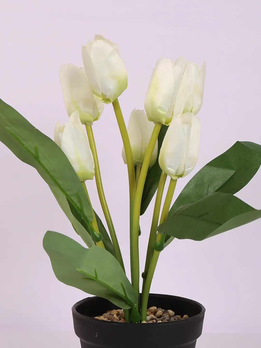 Artificial Mini Tulip Flpower Bonsai Plant with Pot