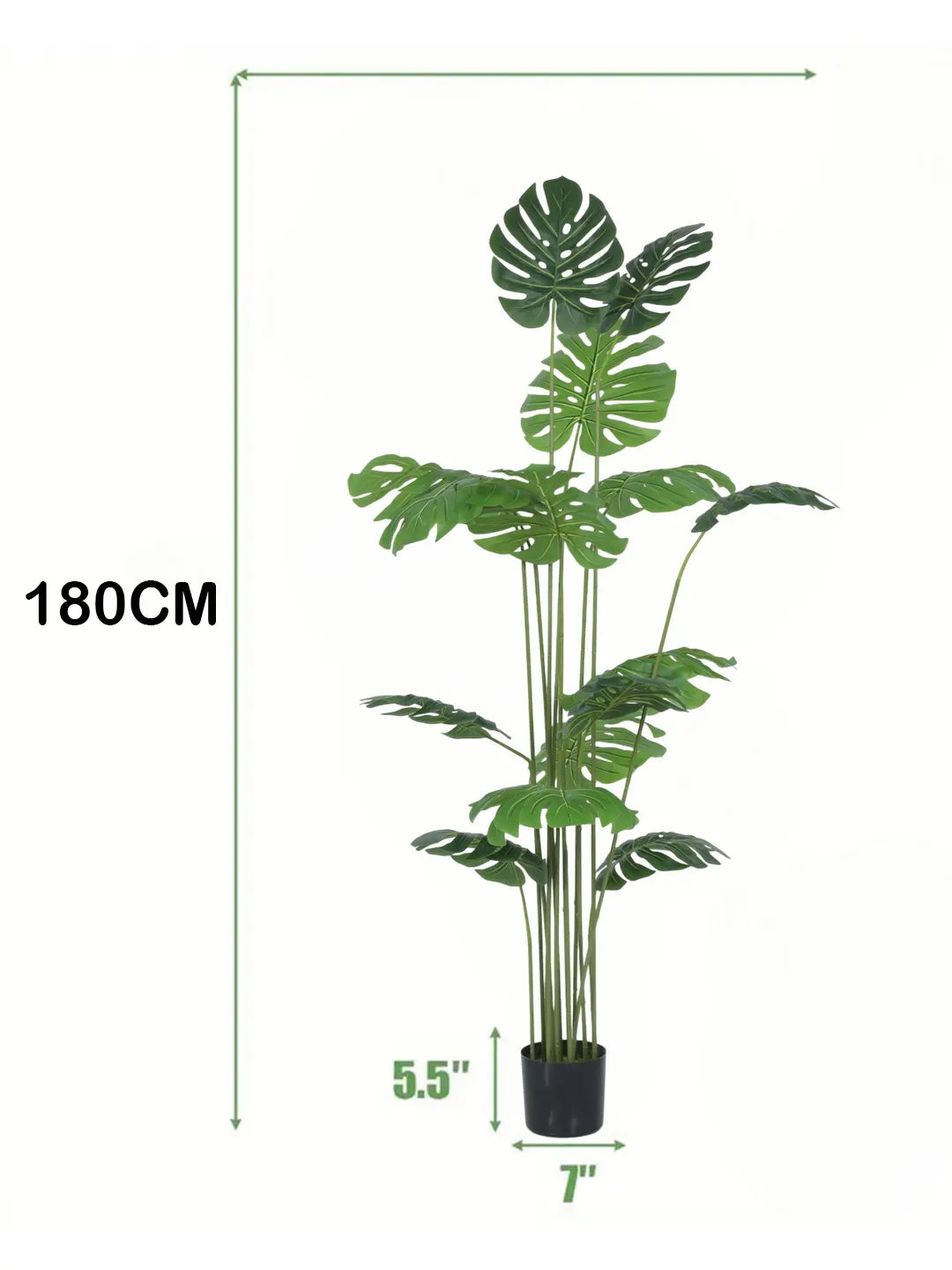 6Ft Artificial Monstera Plants for with Pot
