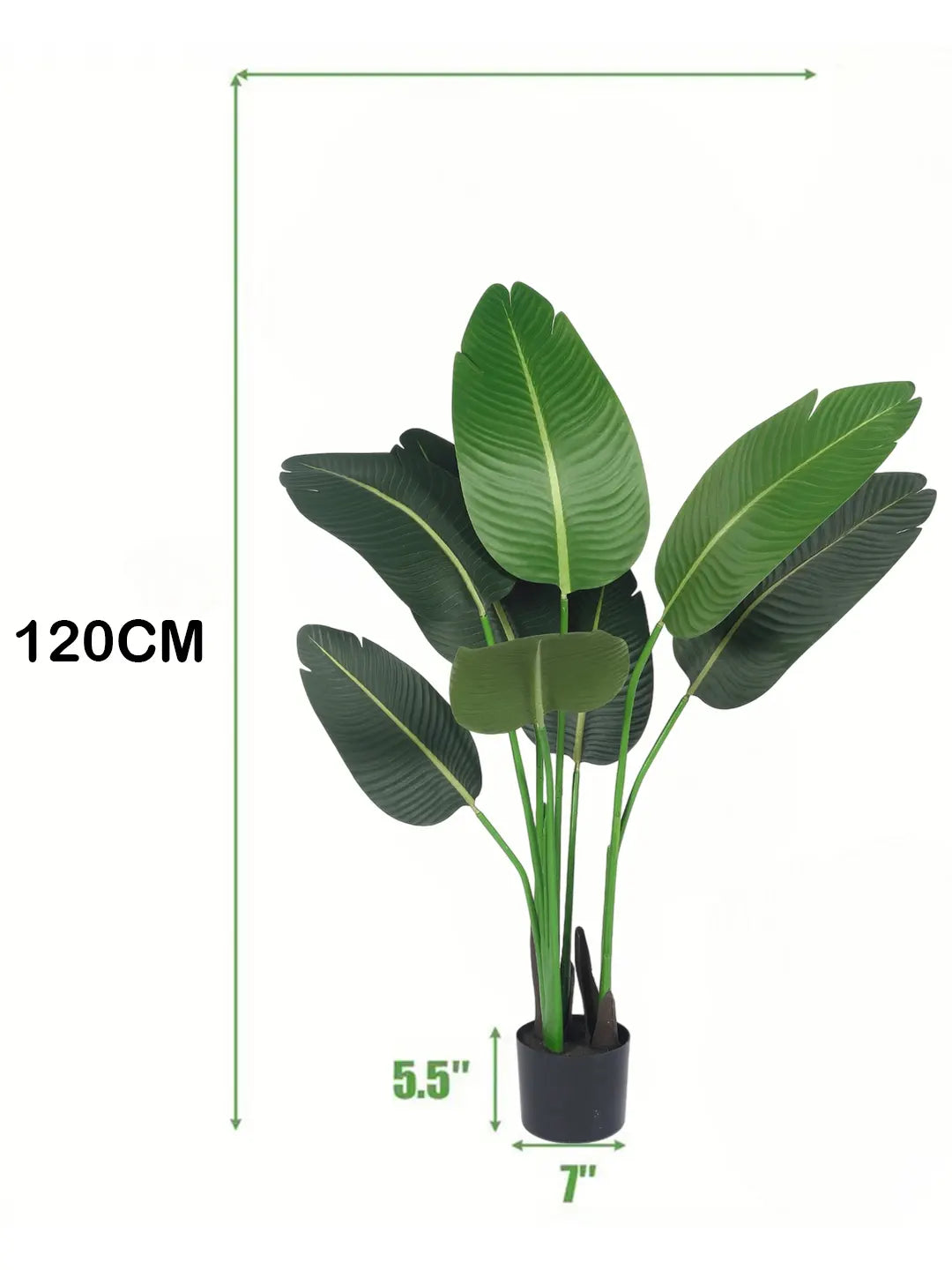 4.Ft Artificial Bananan Tree for with Pot
