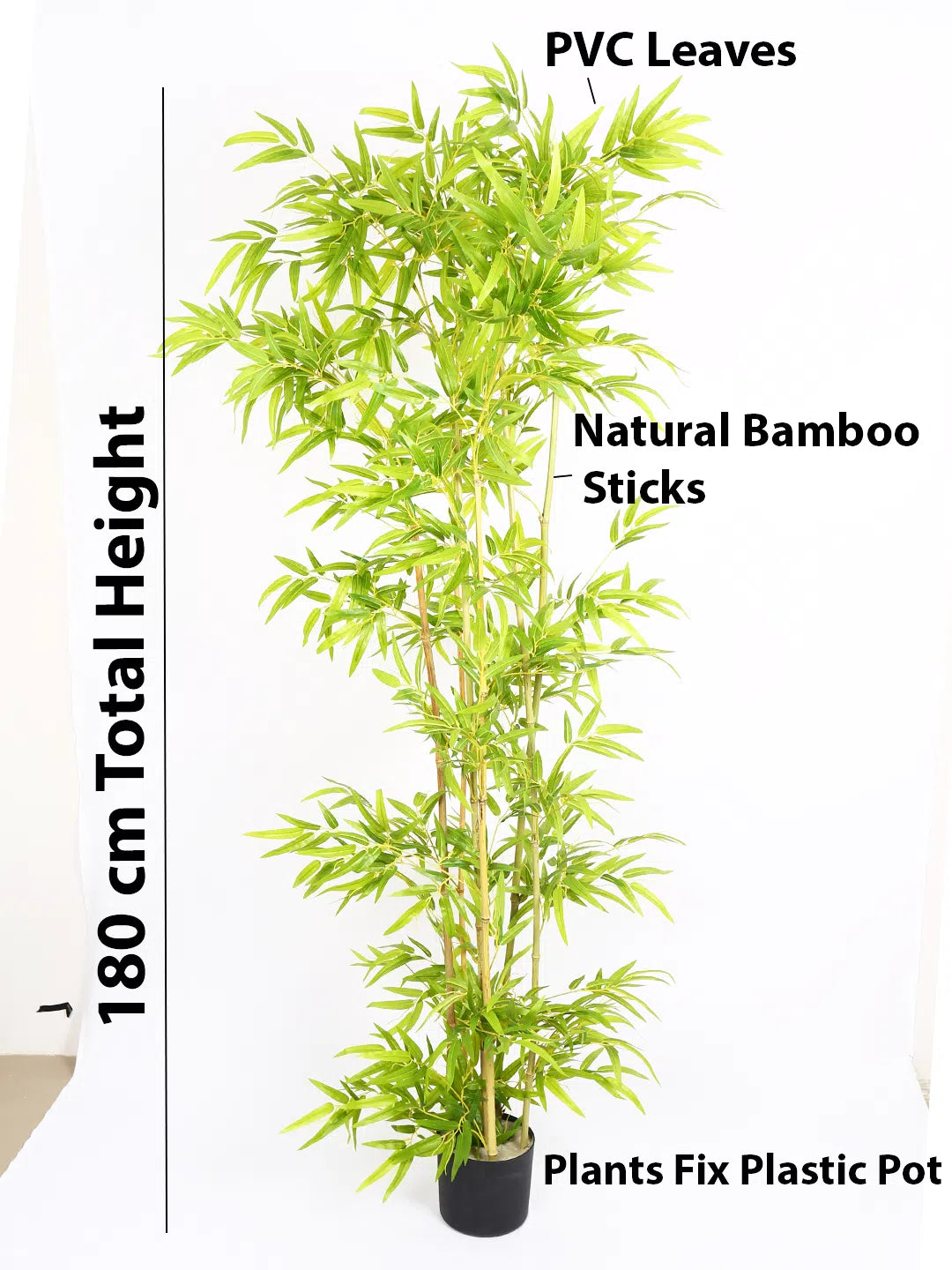 6Ft Artificial Bamboo Plants for with Pot