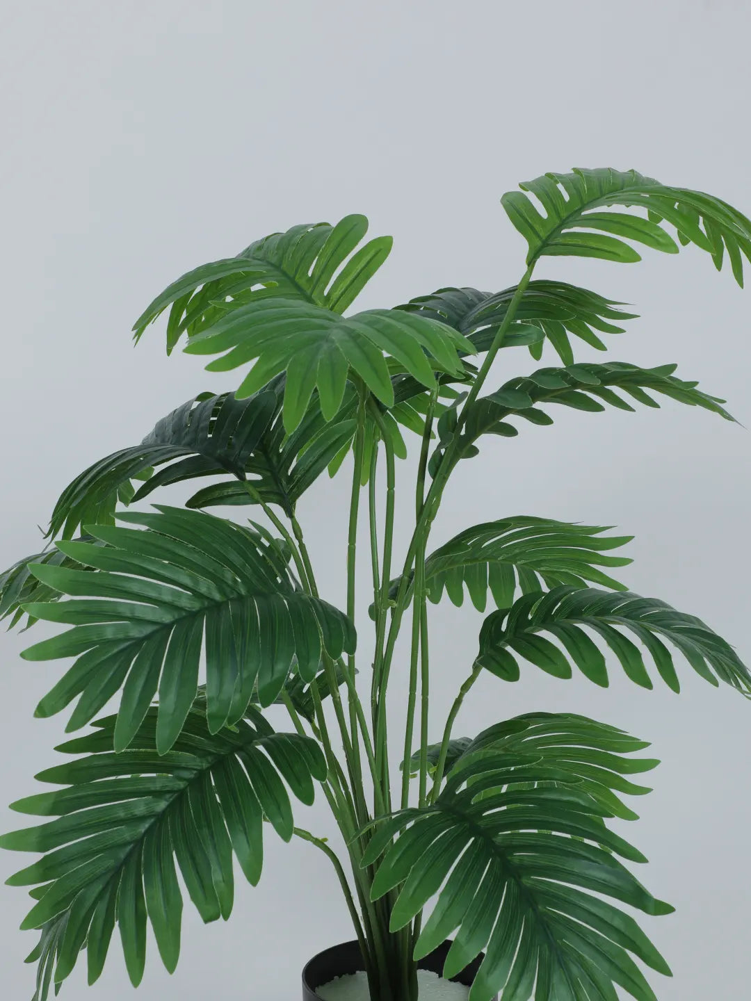 2.2Ft Artificial Areca Palm Plants for with Black Pot 18 Leaves
