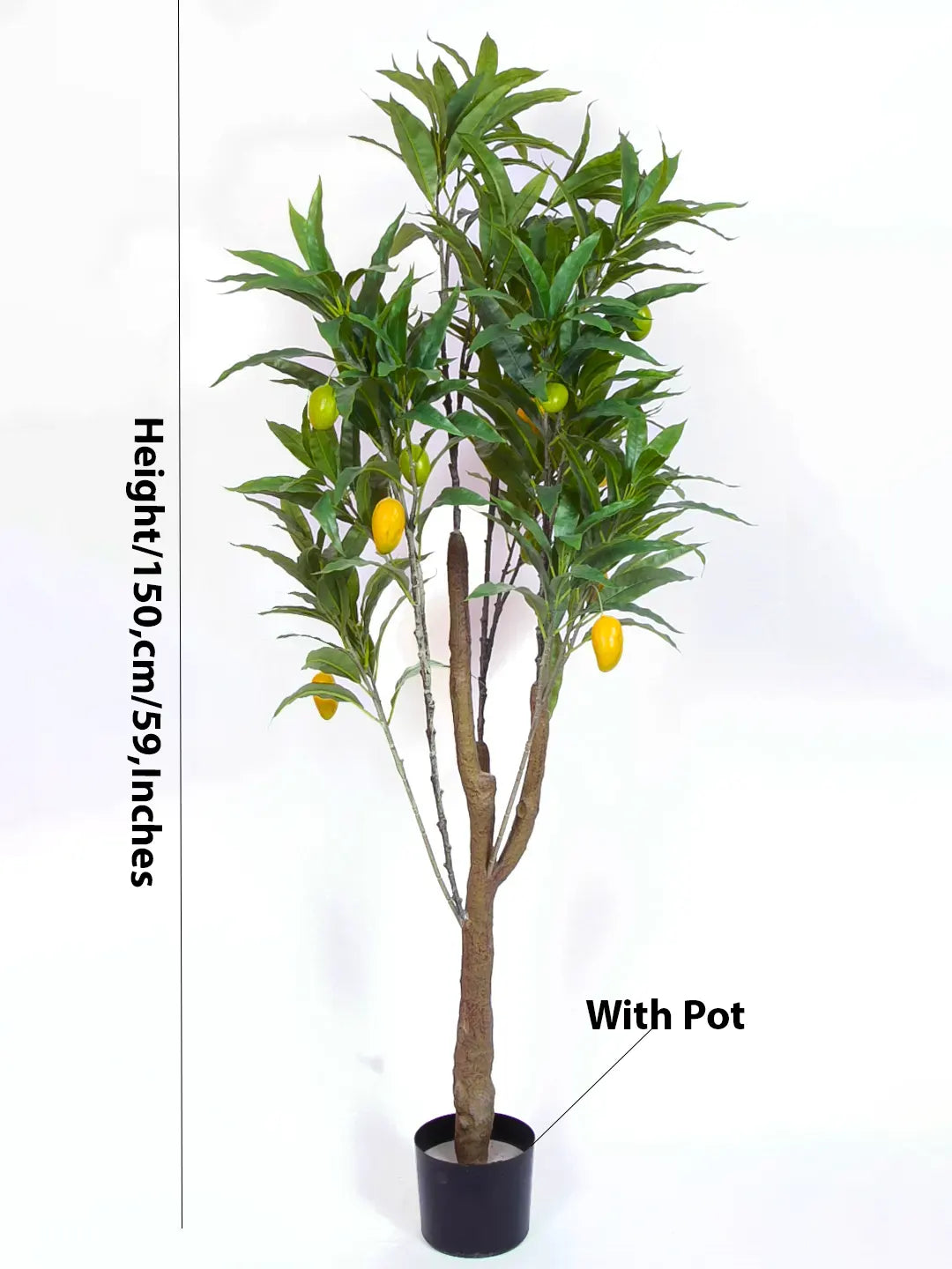 5ft Artificial Mango Tree for with Pot
