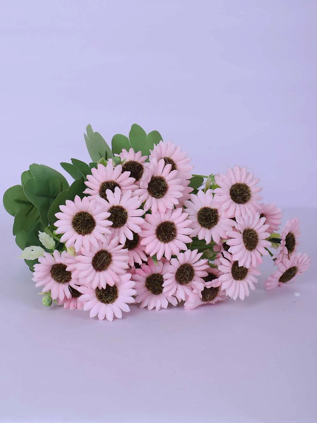 1Ft Artificial Dutch Daisy Flower Potted Plant With Black Pot