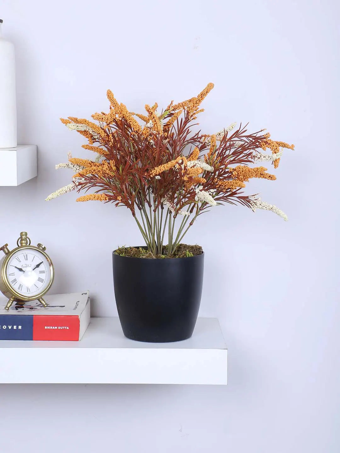 1.1Ft Artificial Potted Flower Plant With Black Pot