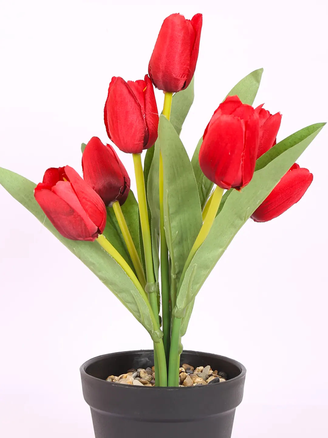 Artificial Mini Tulip Flpower Bonsai Plant with Pot