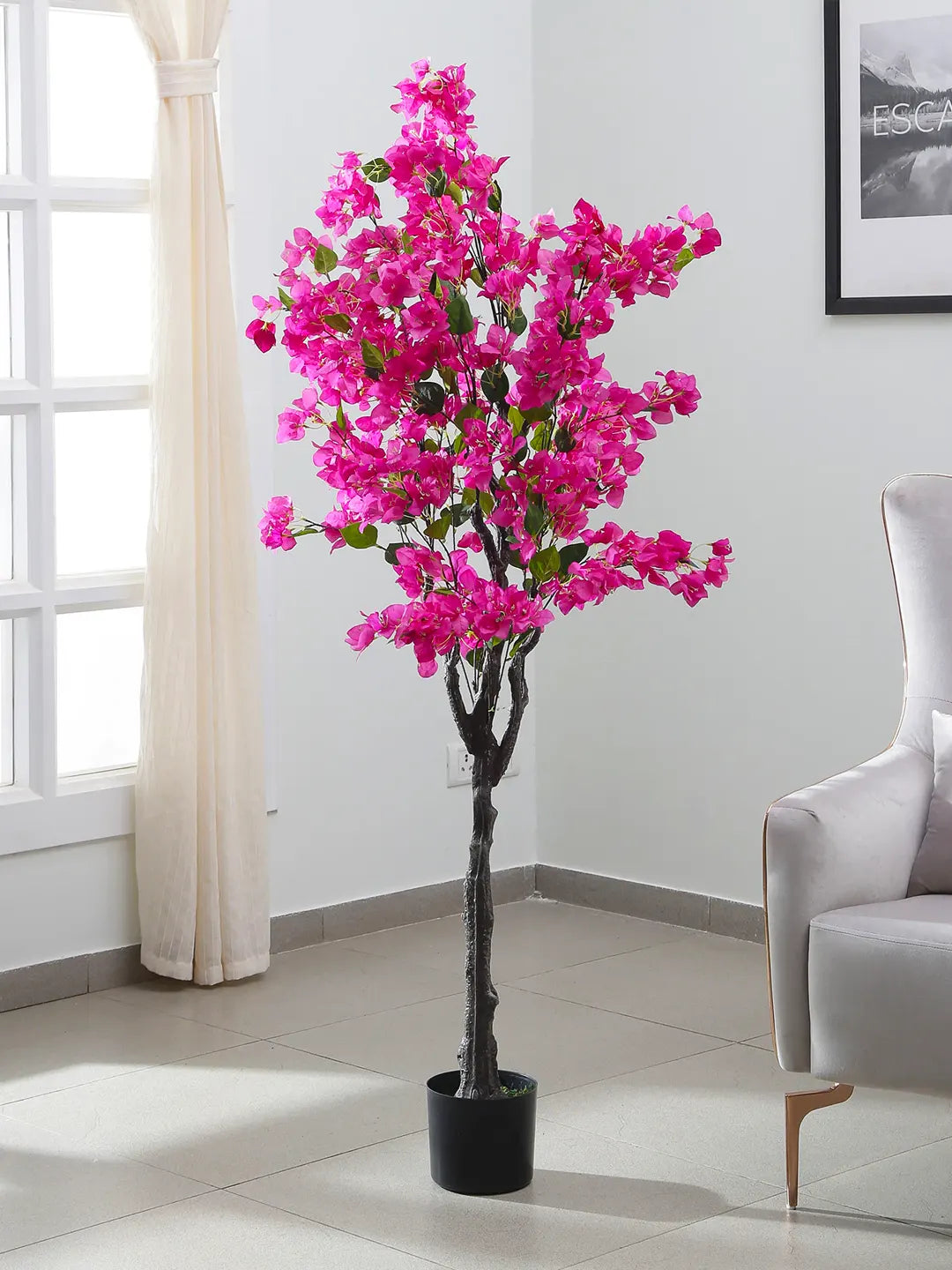 5Ft Artificial Bougainvillea Tree with Pot