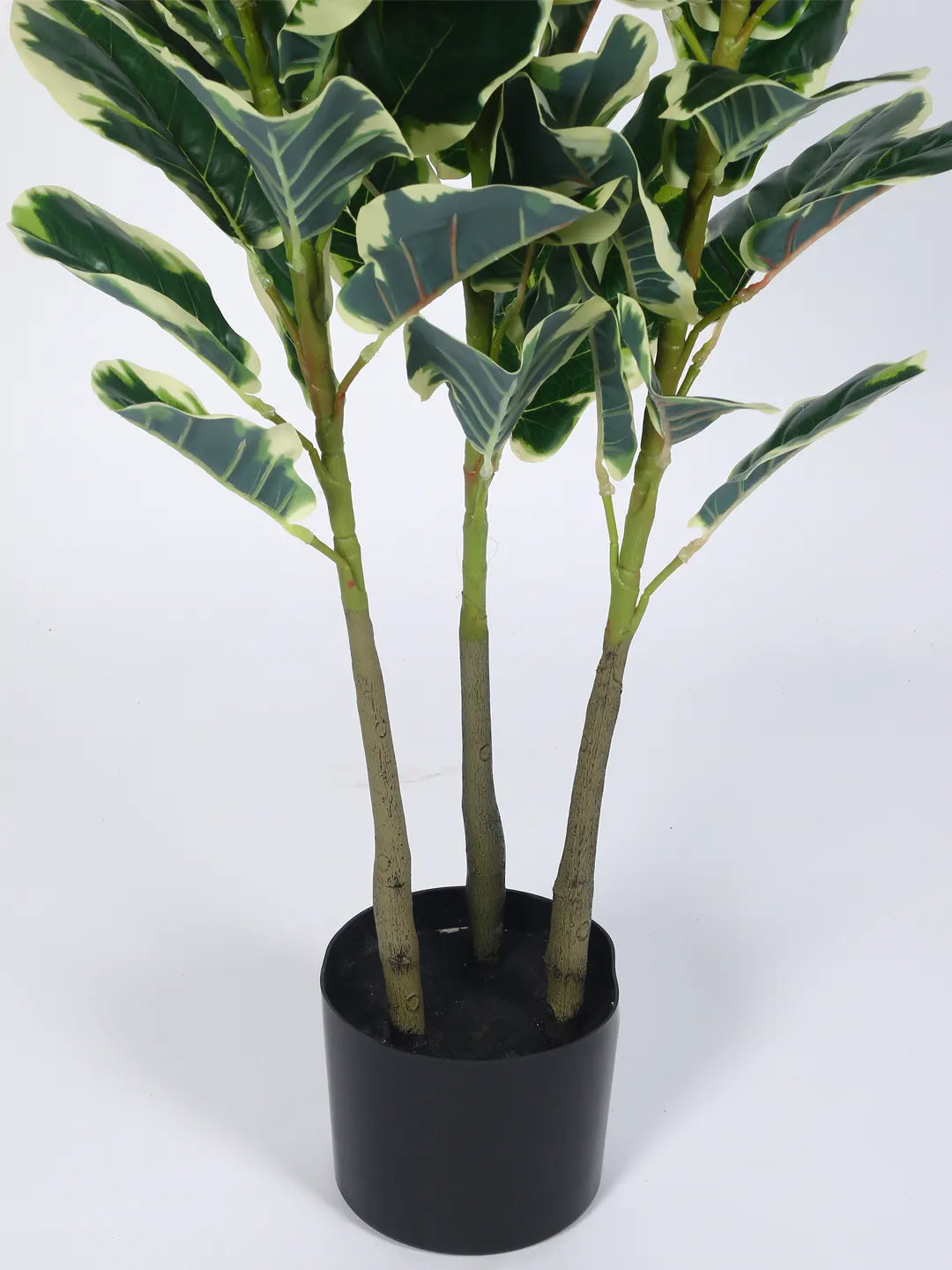 5.Ft Artificial Variegated Fiddle Leaf Fig Plants for with Pot