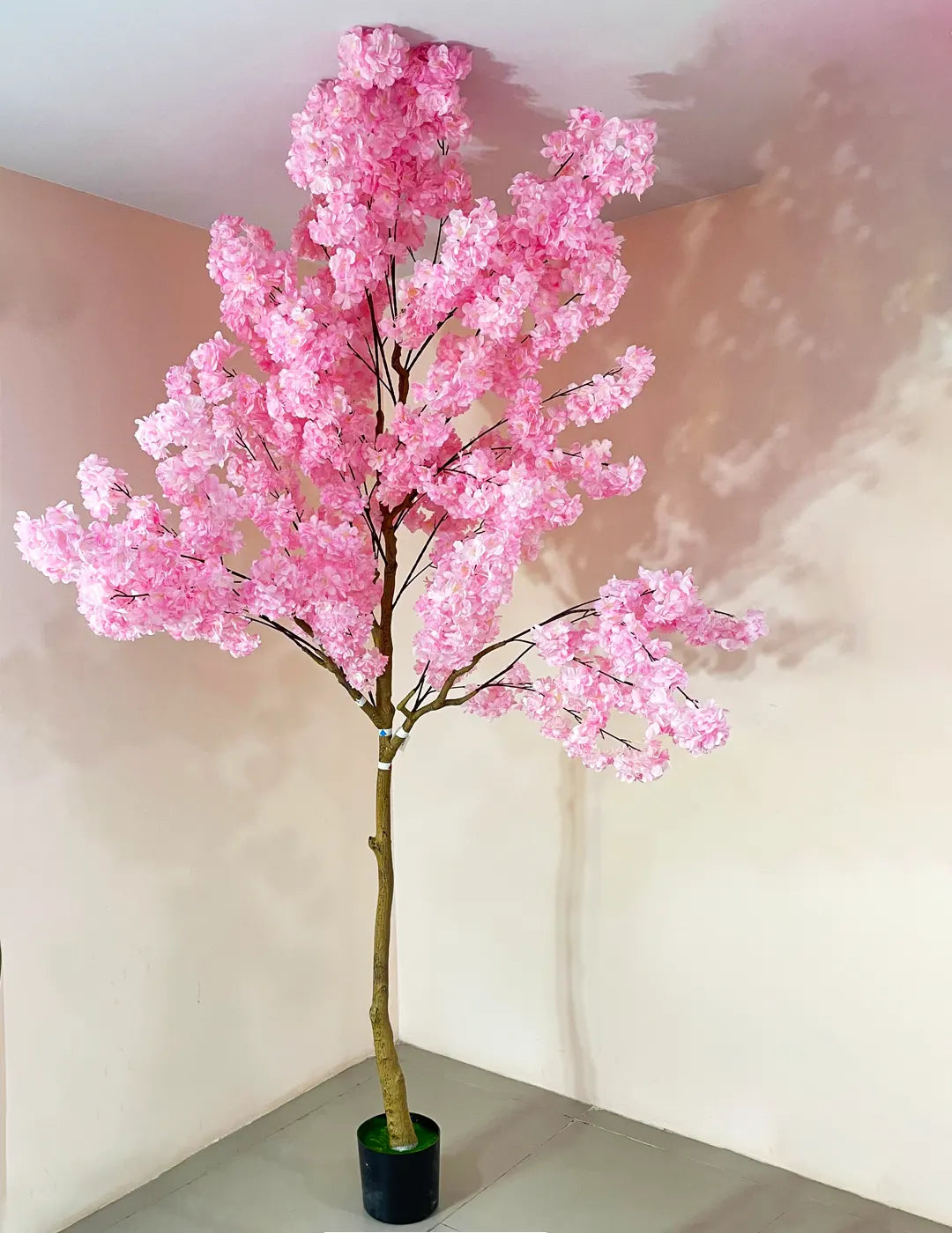 7.8Ft Artificial Blossom Flowers Plant Trees with Pot