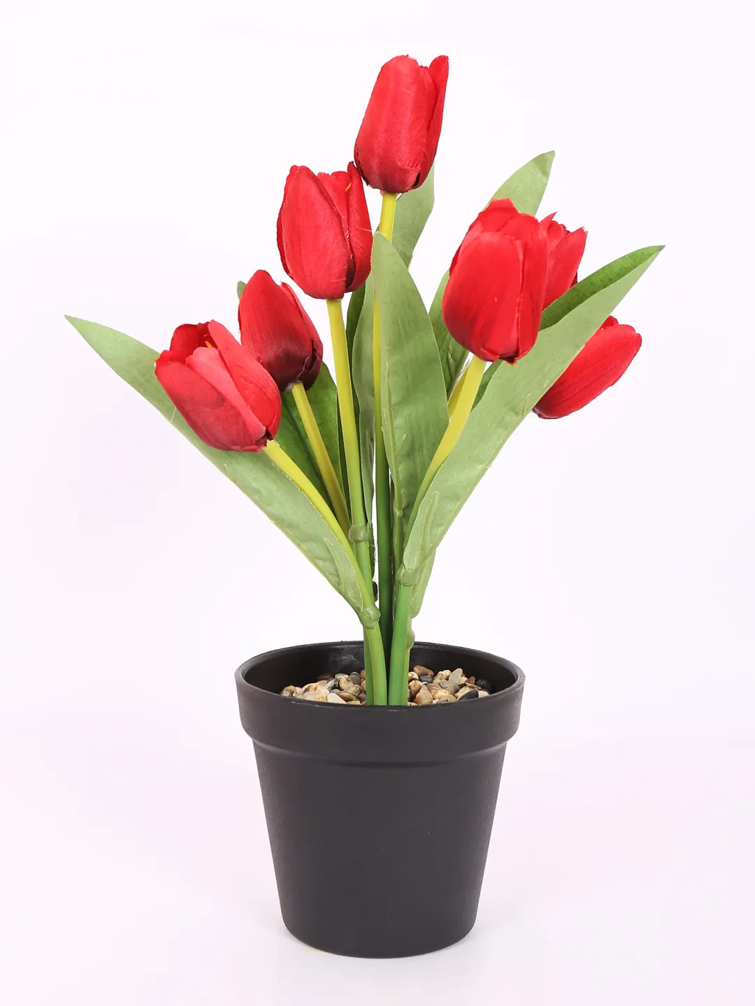 Artificial Mini Tulip Flpower Bonsai Plant with Pot