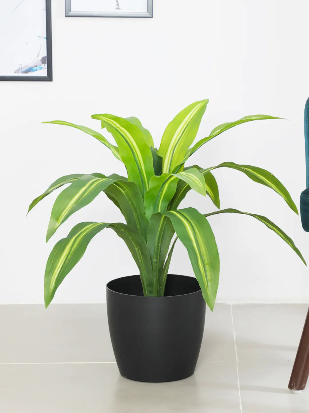 2.4Ft Artificial Dracaena Plants for with Black Pot