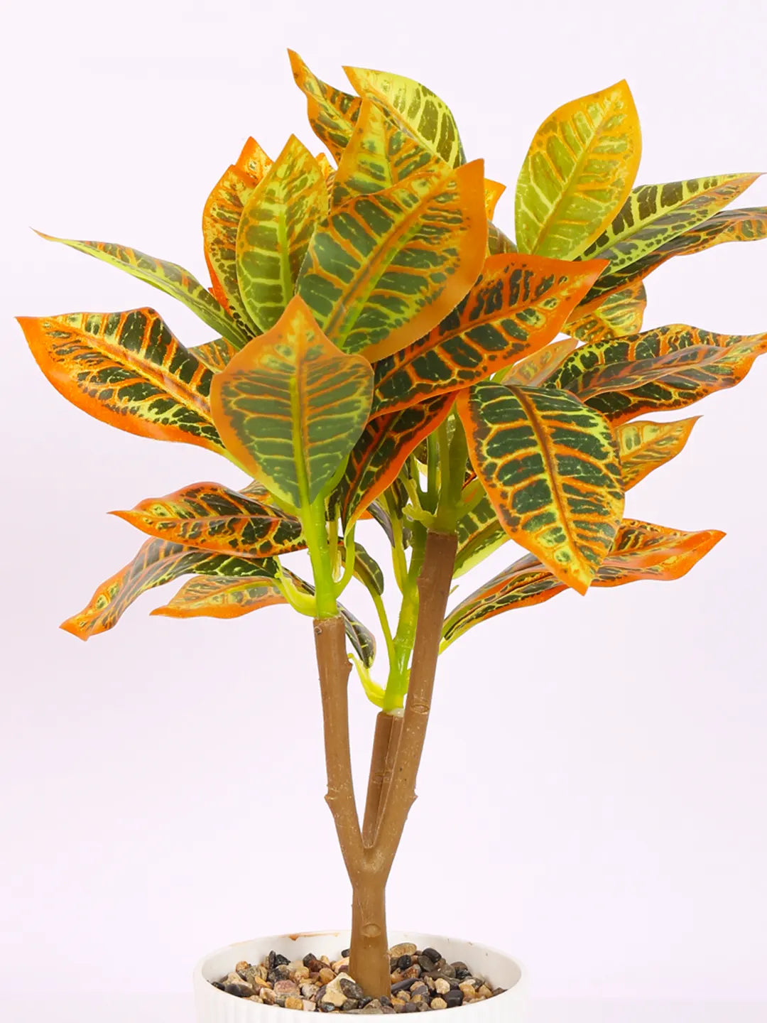 Artificial Croton Potted Bonsai Plant with Pot