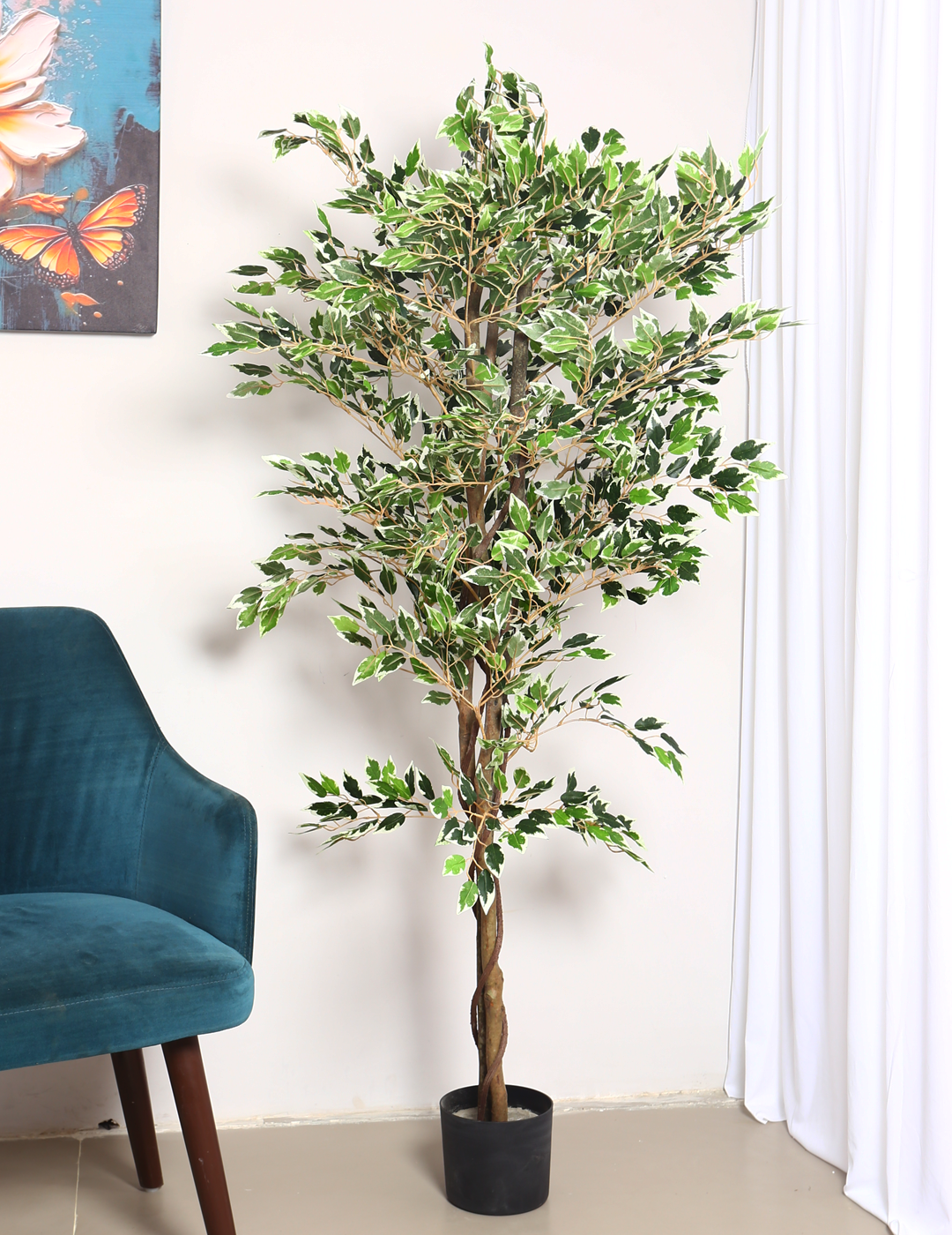 5.2Ft Artificial Mini Ficus Plant Trees with Pot – ARICK DECOR