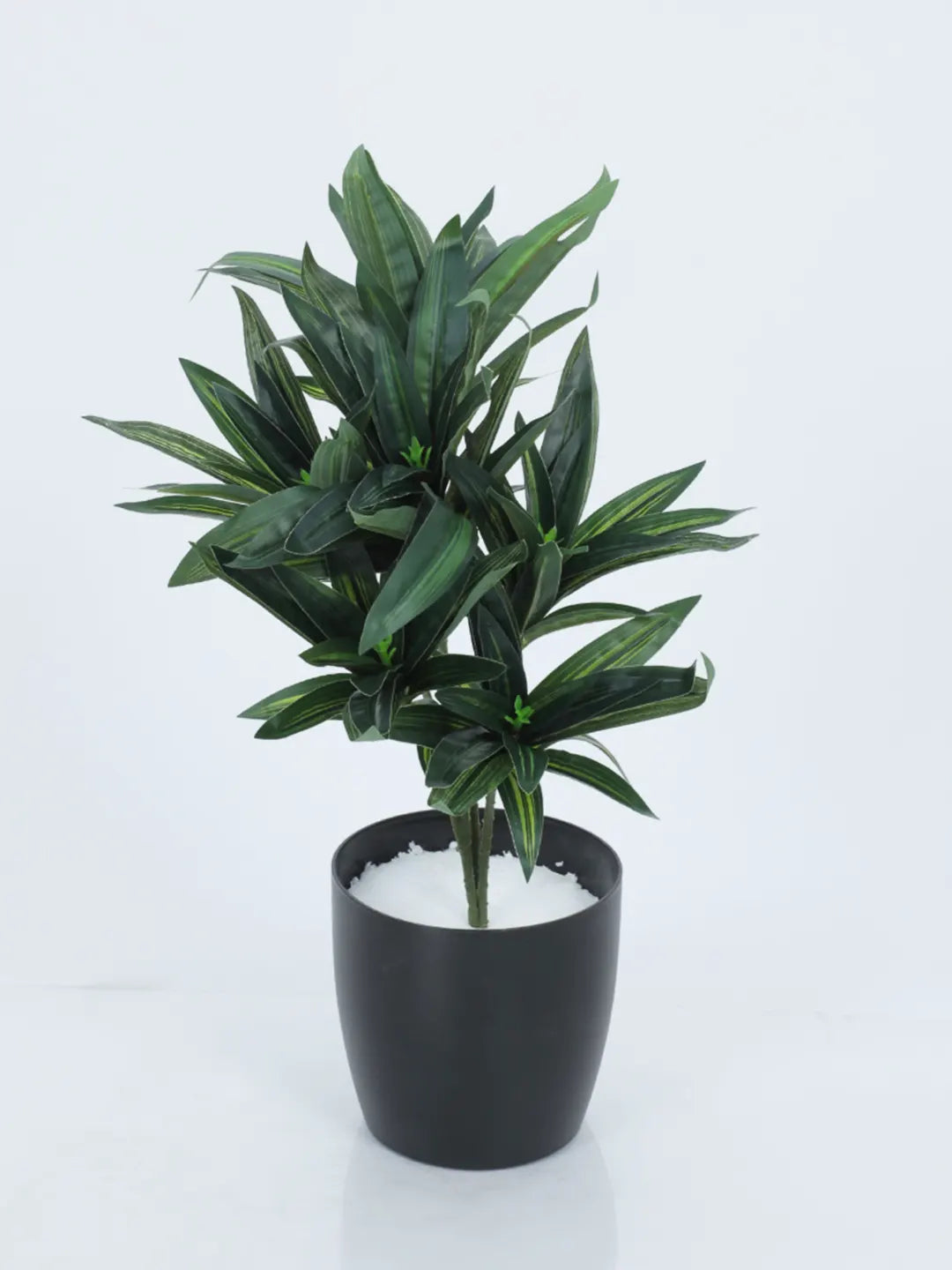 1.3Ft Artificial Dracaena Plants  Bush with Basic Black Pot