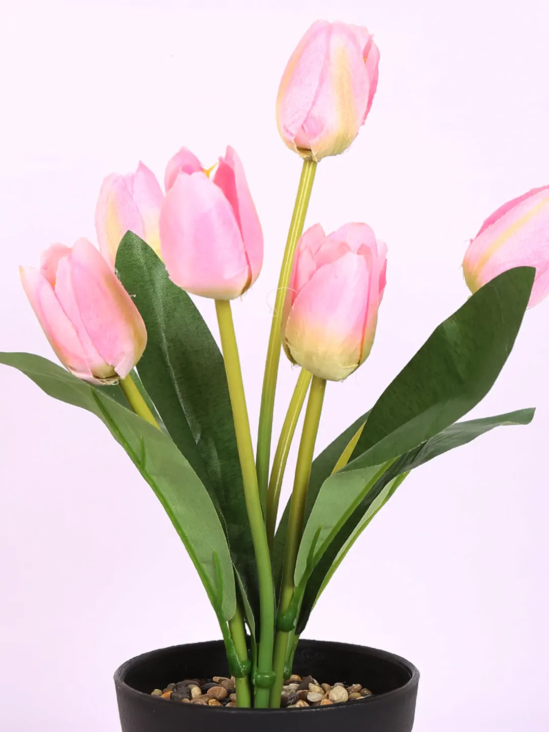 Artificial Mini Tulip Flpower Bonsai Plant with Pot