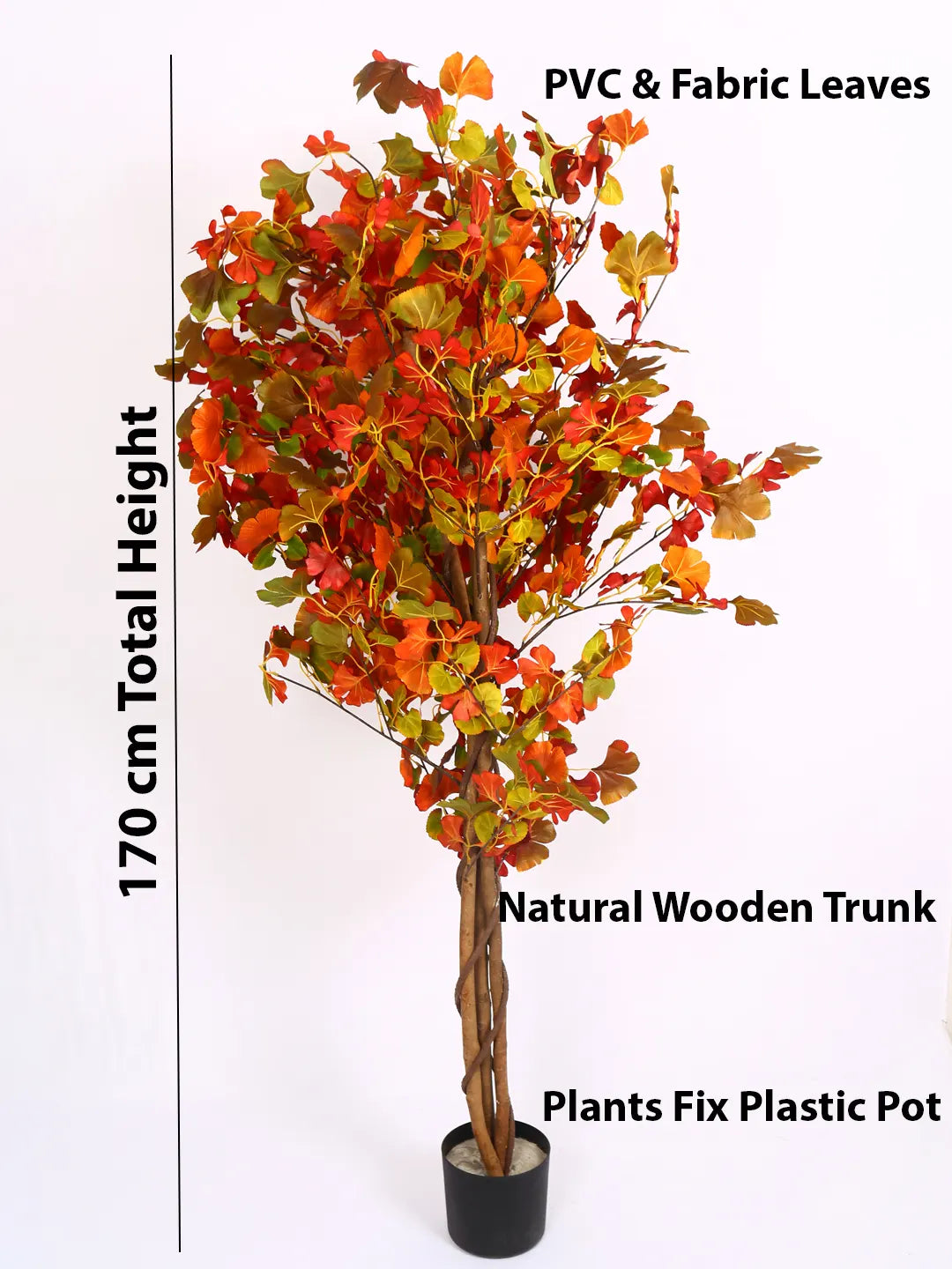 6Ft Artificial Ginkgo Plants with Pot