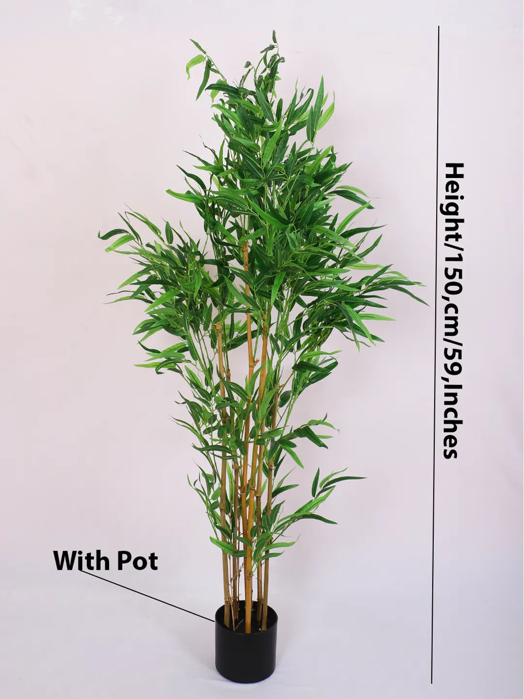 5Ft Artificial Bamboo Plant Trees with Pot