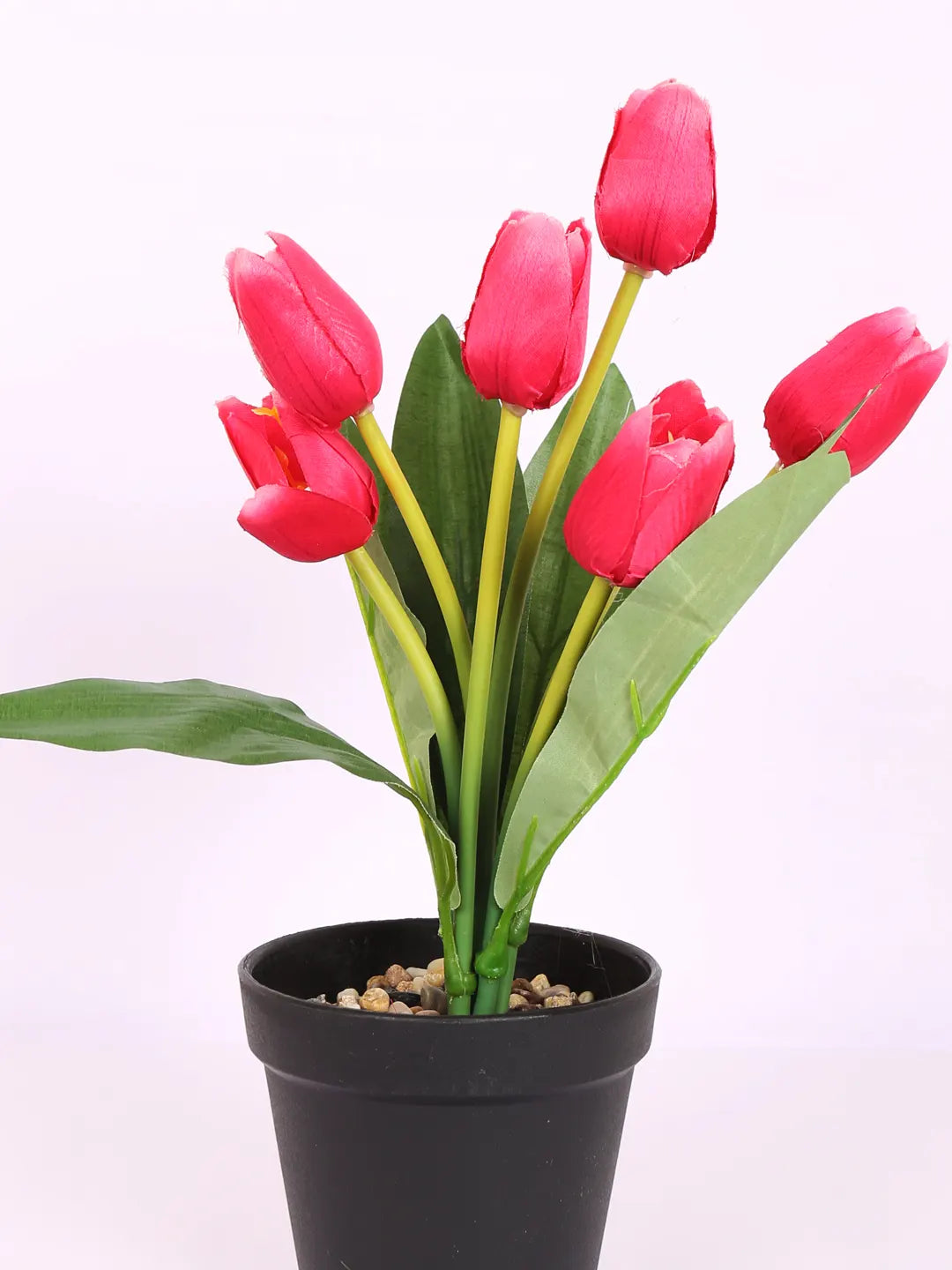 Artificial Mini Tulip Flpower Bonsai Plant with Pot