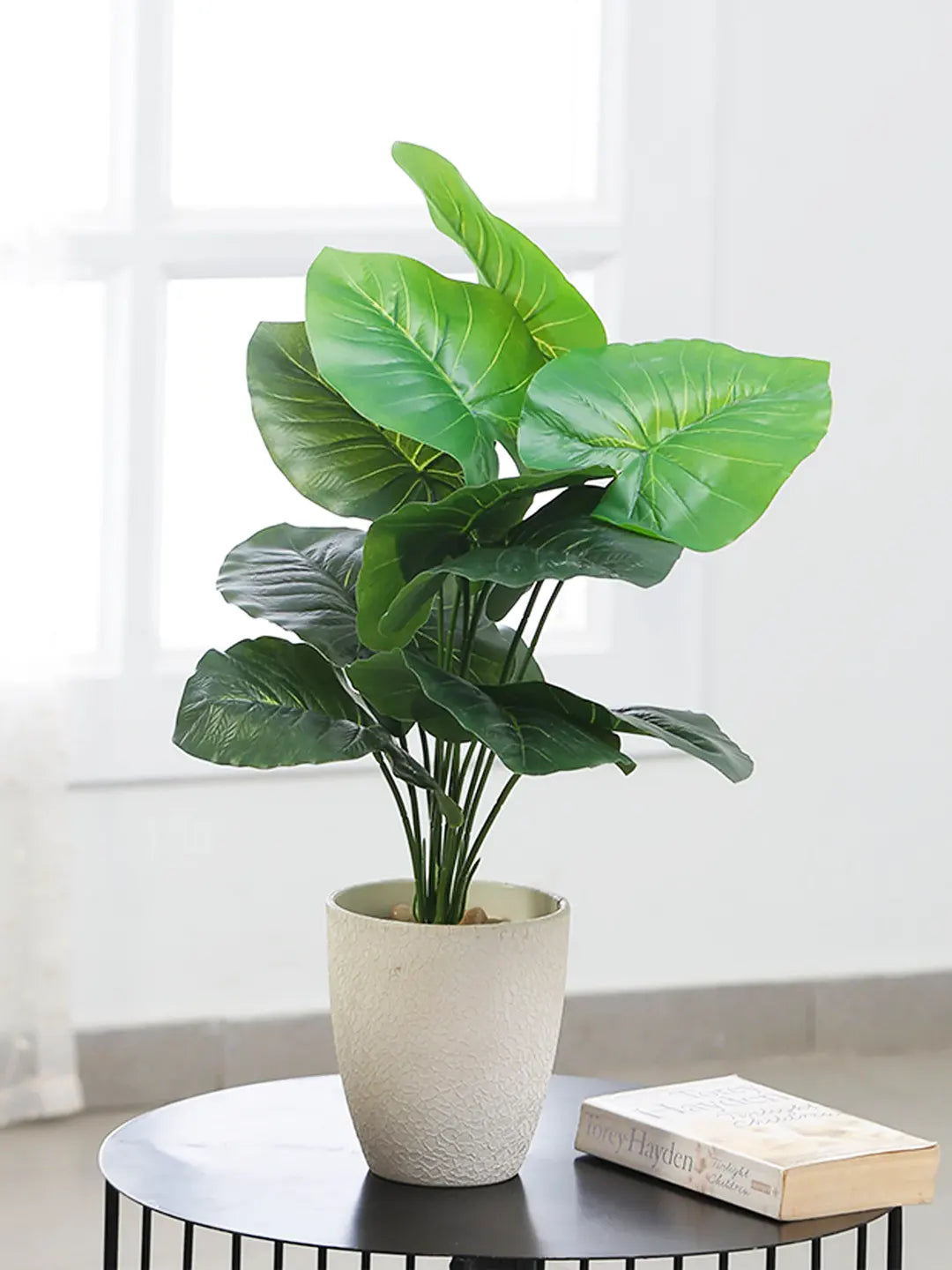 1.8Ft Artificial Rubber Plant 12 Leaves Without Pot