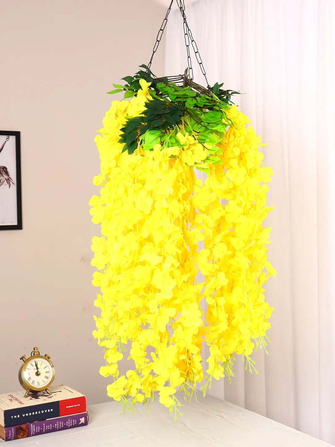 3.2Ft Artificial Hanging Orchid Flowers Bush Pcak of 12