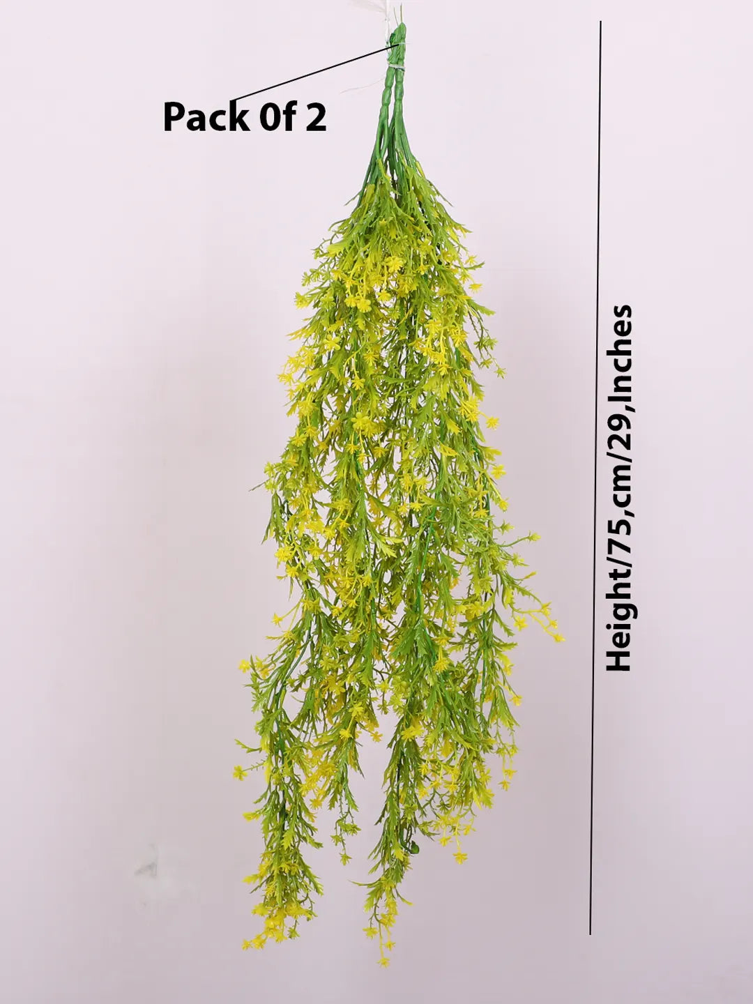 2.6Ft Artificial Hanging Green Creeper Plants Pack of 2