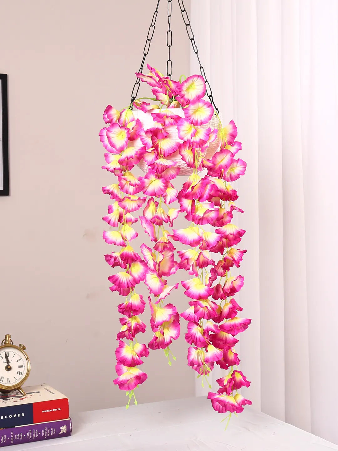 2.4Ft Artificial Morning Glory Flowers Bush Pcak of 1