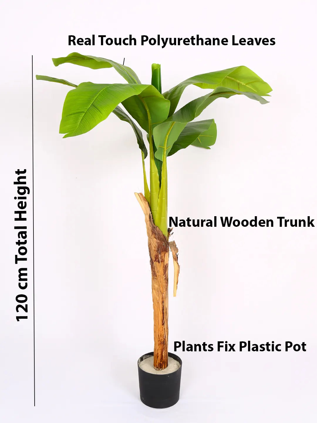 4Ft Artificial Banana Plant with Pot