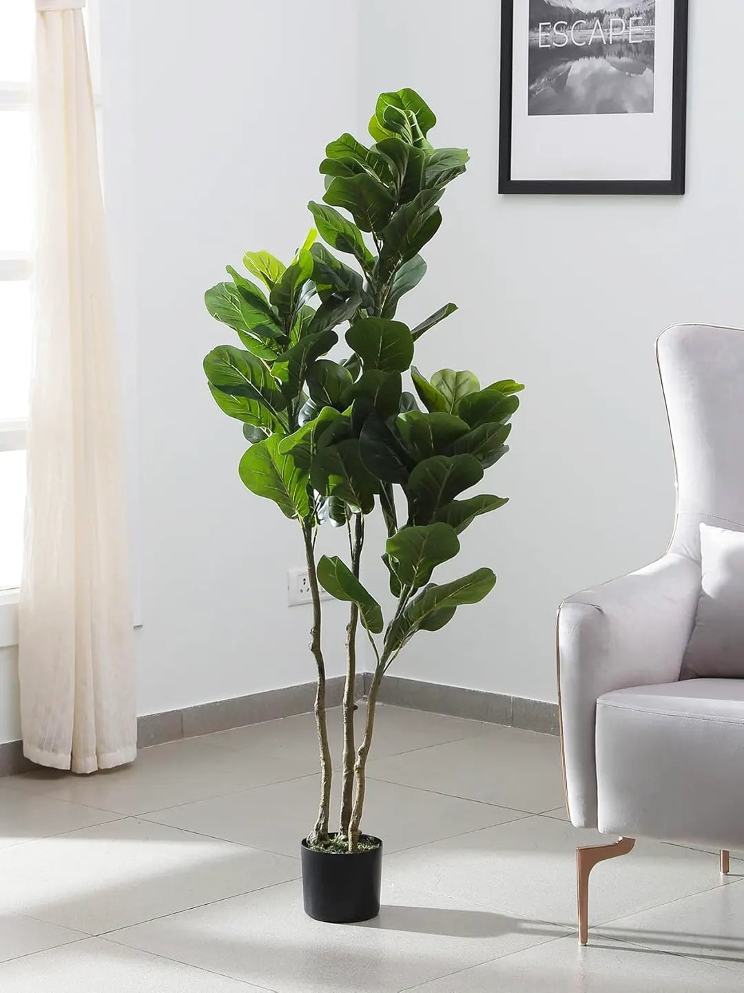 5.Ft Artificial Fiddle Leaf Fig Plants for with Pot