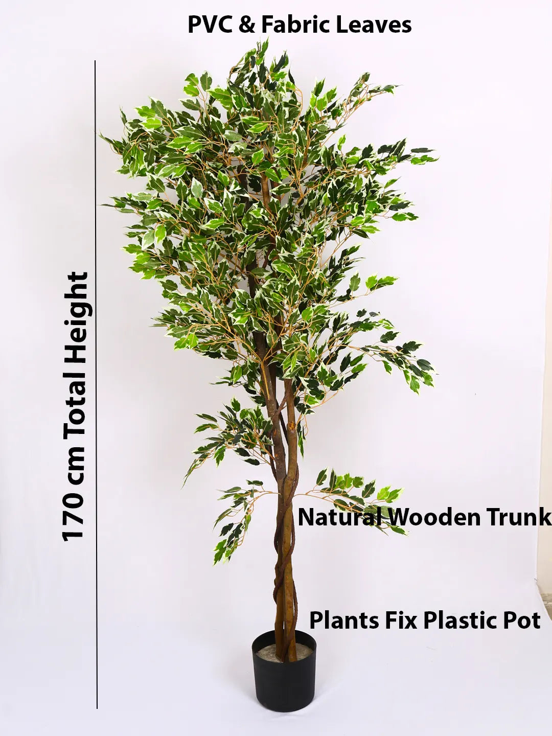 5.5Ft Artificial Ficus Plants with Pot