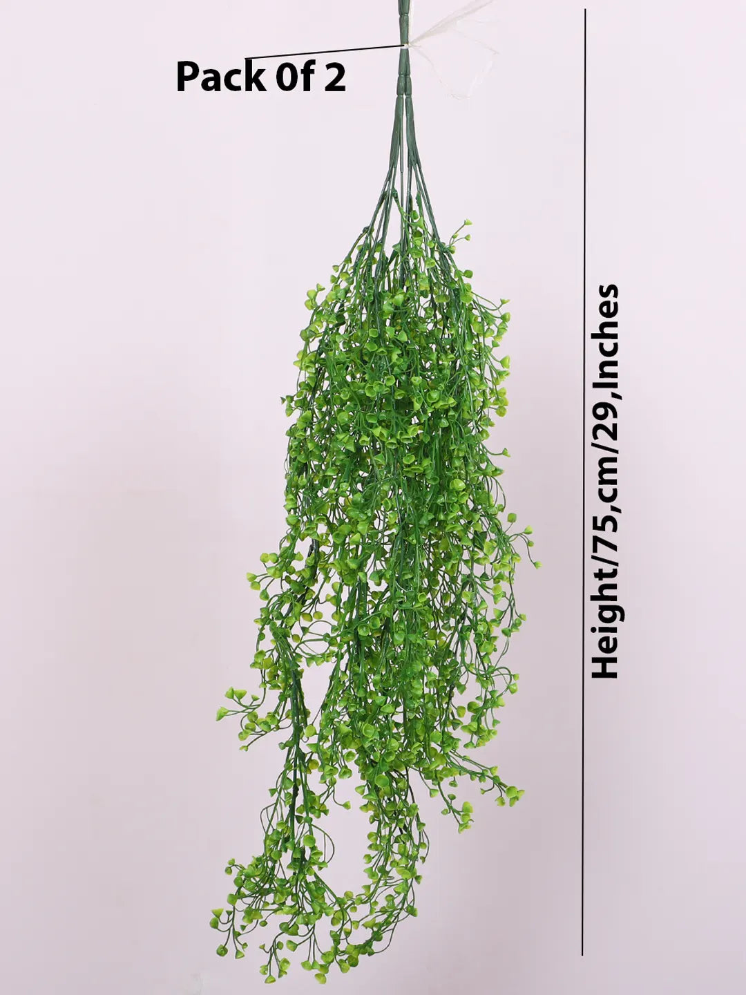 2.6Ft Artificial Hanging Green Creeper Plants Pack of 2