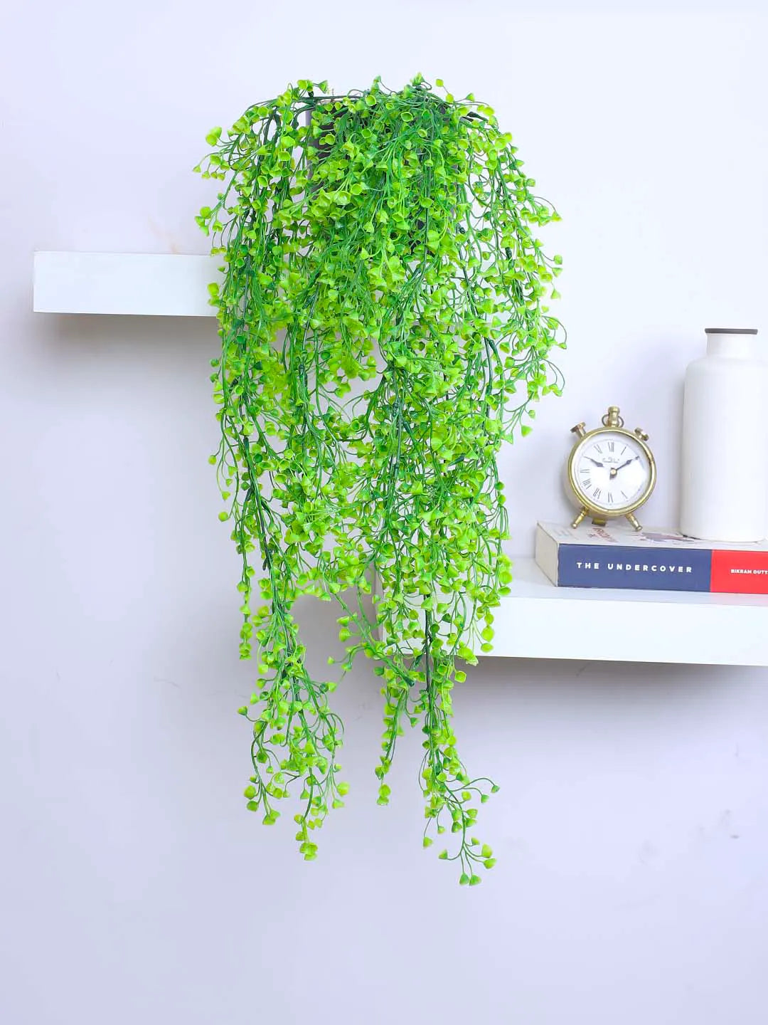 2.2Ft Artificial Plants String of Pearls Plant in Black Pot