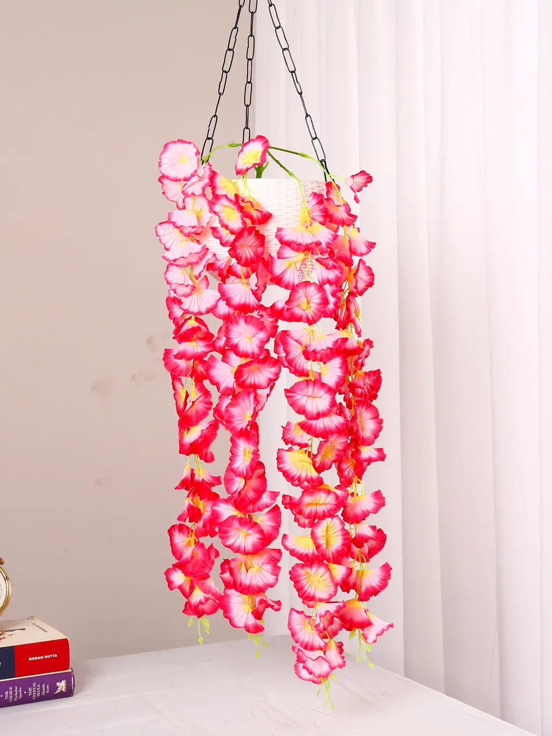 2.4Ft Artificial Morning Glory Flowers Bush Pcak of 1